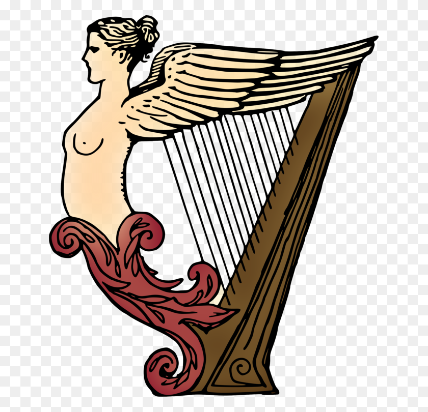 647x750 Celtic Harp String Instruments Musical Instruments - Harp Clipart