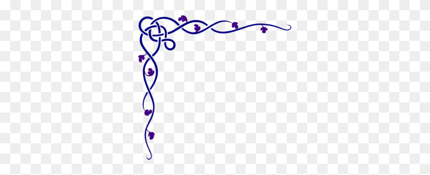 299x282 Celtic Ivy Purple Clipart - Braid Clipart