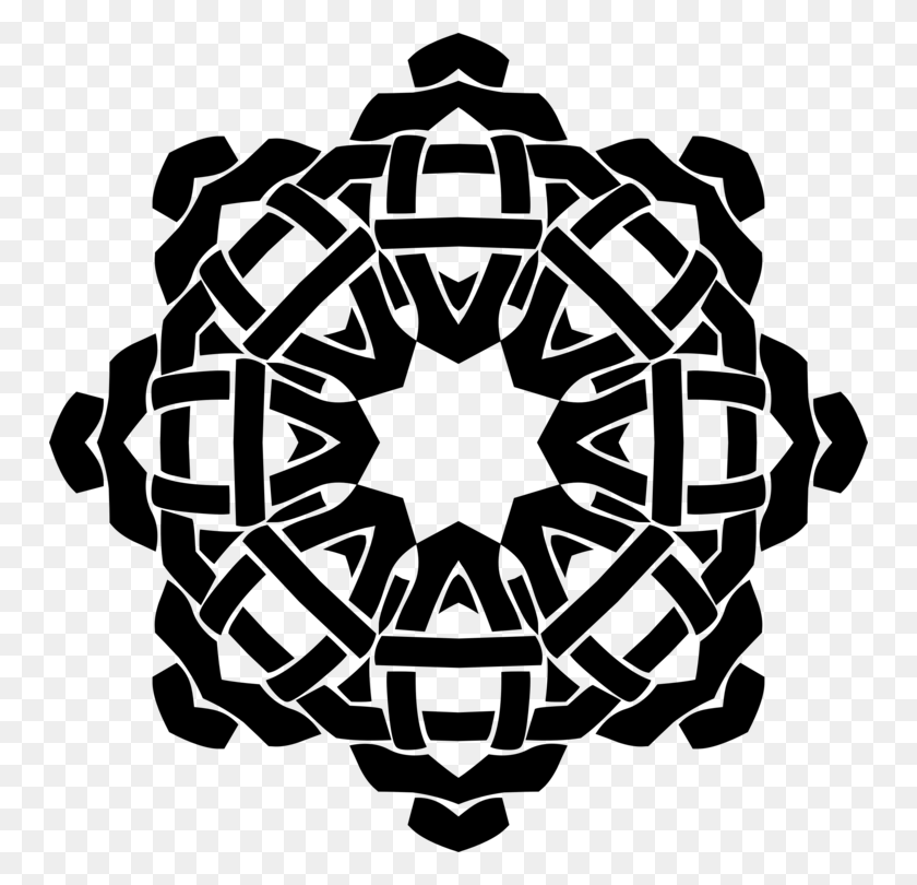 750x750 Celtic Knot Black And White Visual Arts Celts - Mandala Clipart Black And White