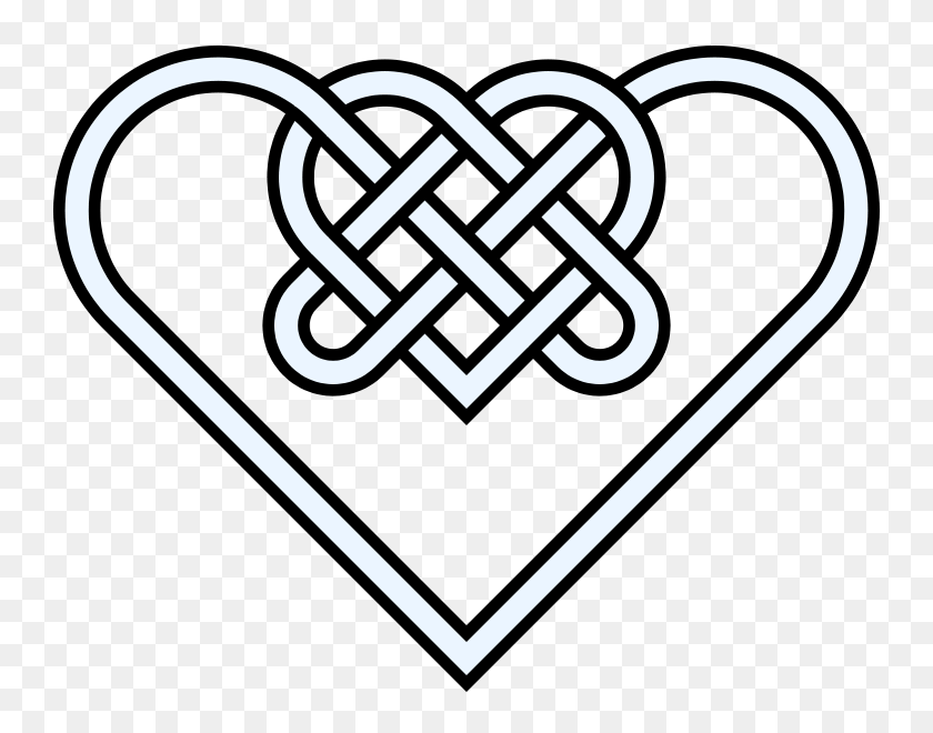 768x600 Celtic Knot Clipart Heart - Trinity Clipart