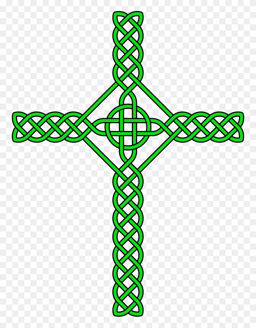 2000x2609 Celtic Knot Cross - Celtic Cross PNG