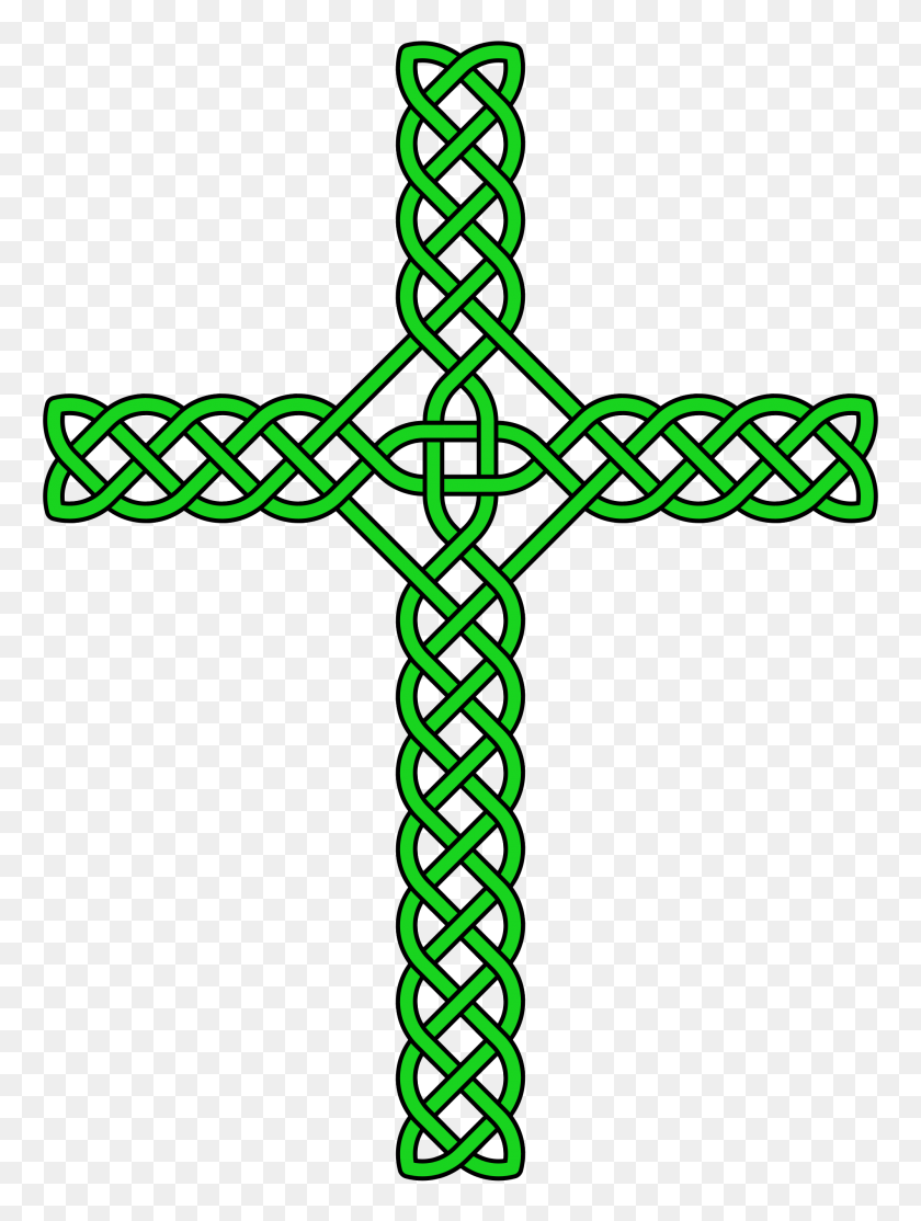 2000x2703 Celtic Knot Cross No Circle - Celtic Cross PNG