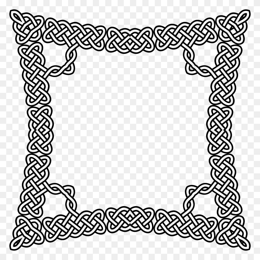 2344x2344 Celtic Knot Frame Icons Png - Knot PNG