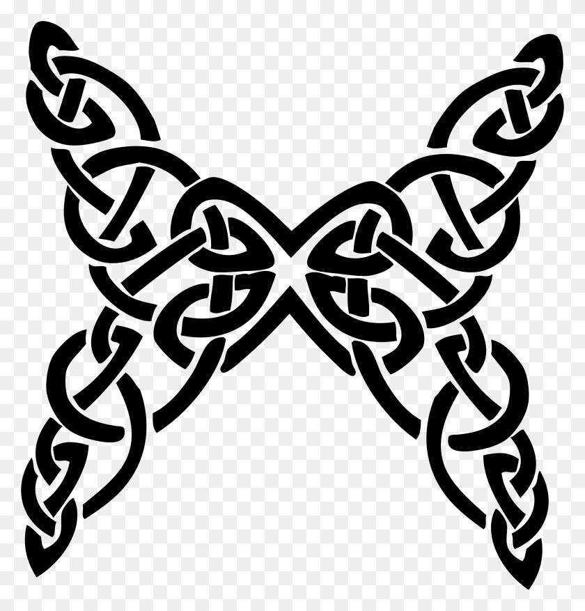 2234x2342 Celtic Knot Line Art Butterfly Icons Png - Celtic Knot PNG