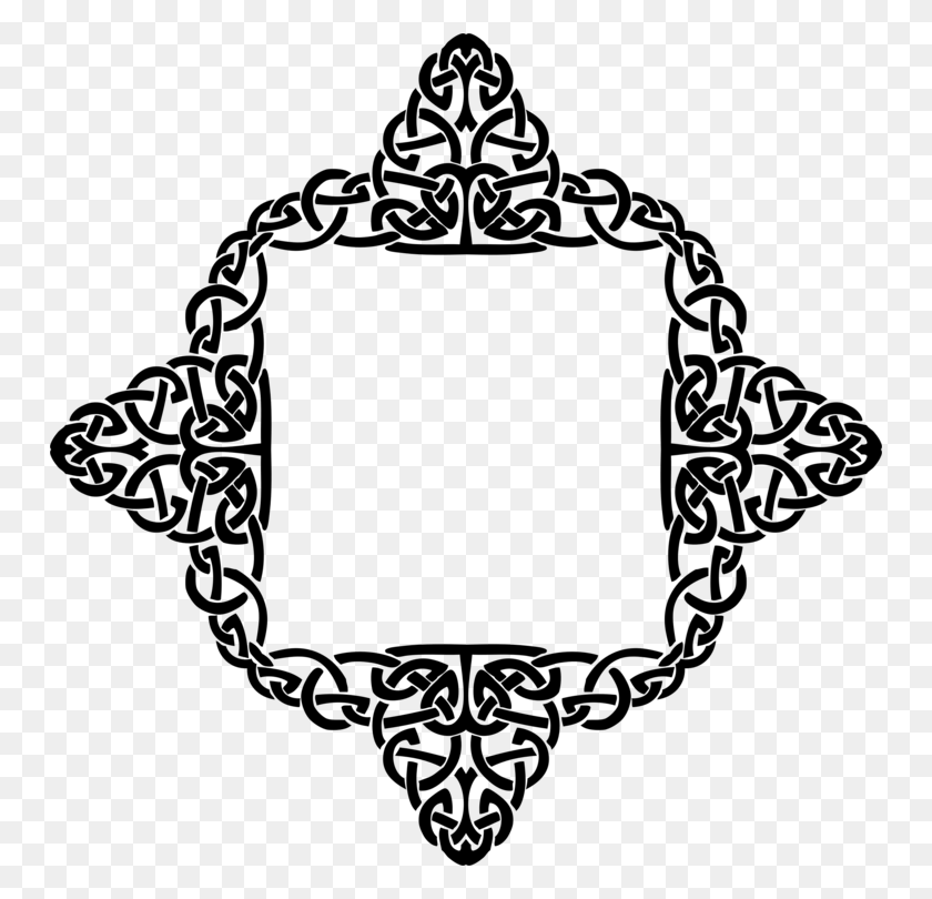 750x750 Celtic Knot Line Art Drawing Celts - Wedding Knot Clipart