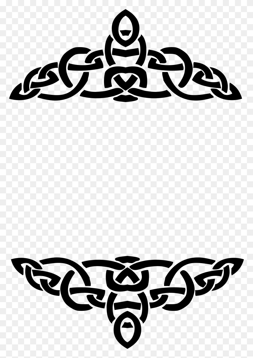 1584x2286 Celtic Knot Line Art Frame Icons Png - Celtic Knot PNG