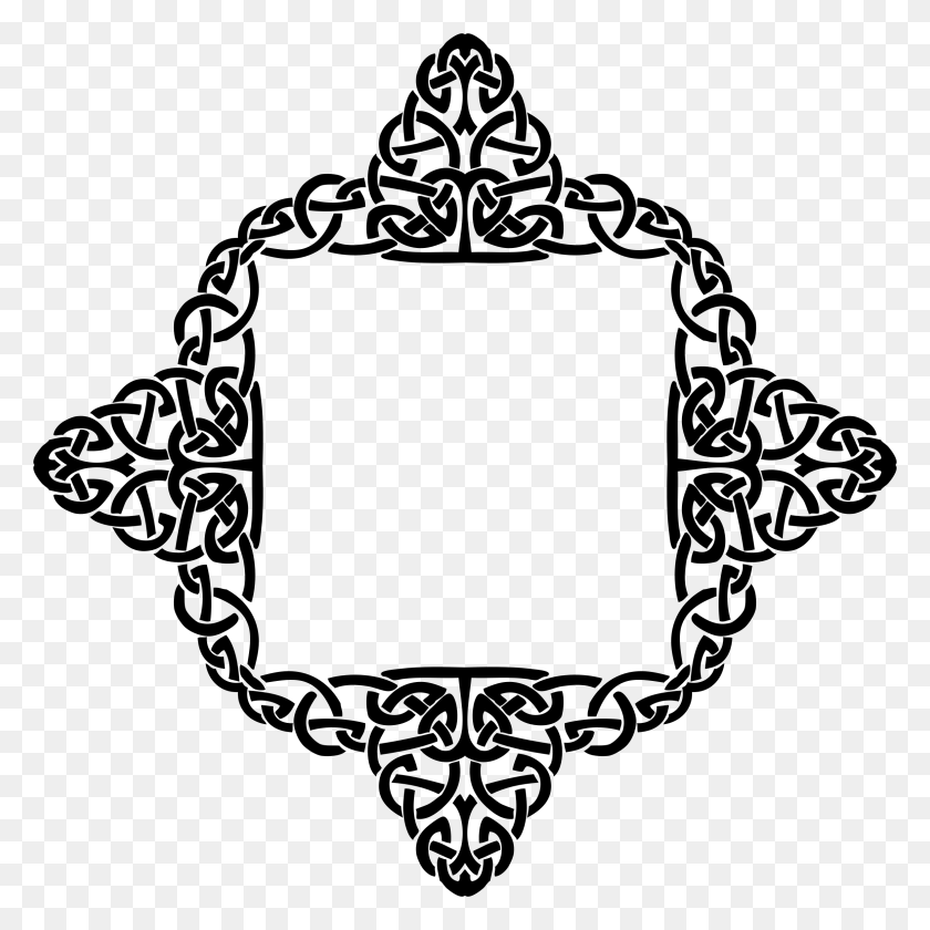 2320x2320 Celtic Knot Line Art Frame Icons Png - Knot PNG