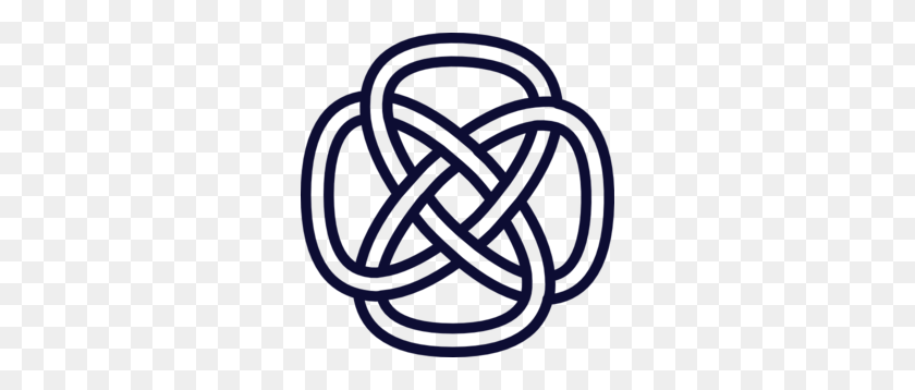 288x298 Celtic Knot Navy Clip Art - Celtic Knot Clipart