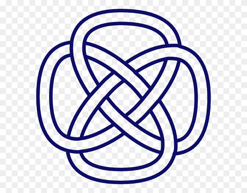 594x597 Celtic Knot Navy Clip Art - Celtic Knot PNG