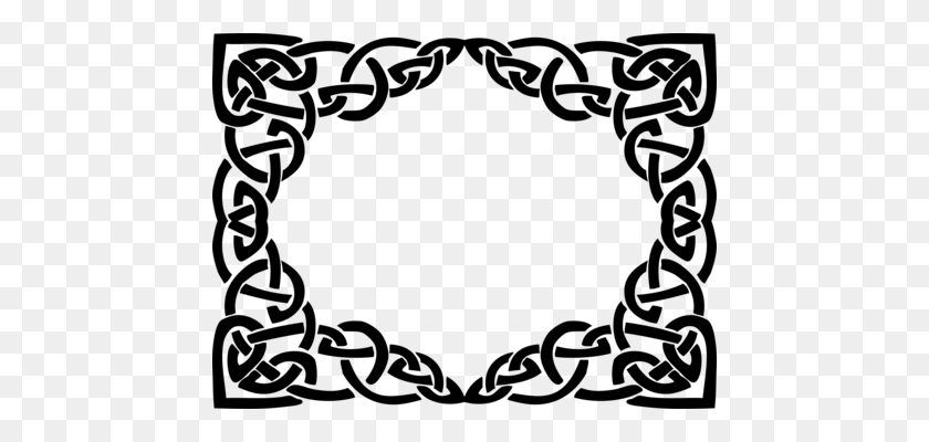 456x340 Кельтский Орнамент Рамы Для Картин Кельты - Кельтский Крест Клипарт