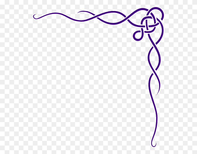 558x596 Celtic Knot Purple Clip Art - Celtic Border Clipart