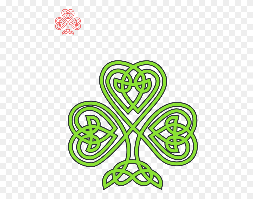 474x599 Celtic Shamrock Designs Celtic Shamrock Clip Art Projects - Celtic Knot Clipart