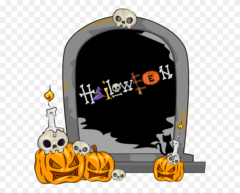 600x618 Imágenes Prediseñadas De Halloween Del Cementerio - Cementerio De Imágenes Prediseñadas