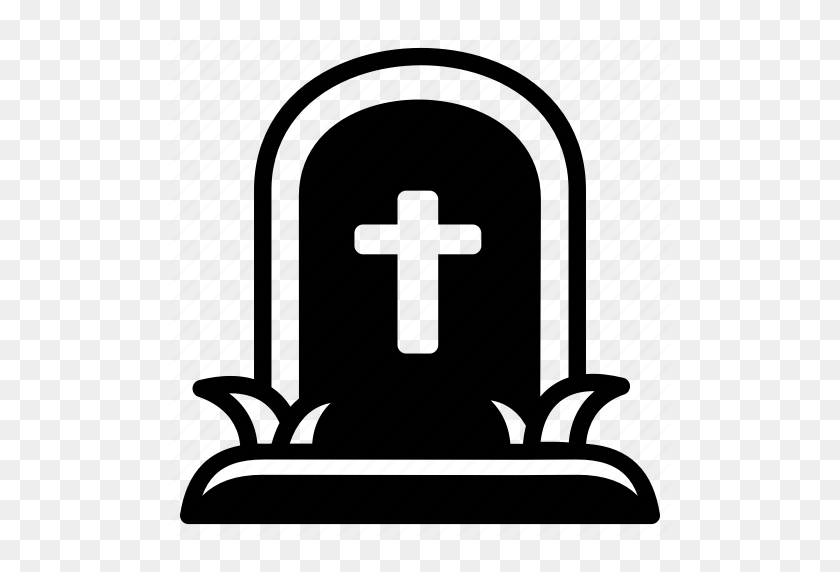 512x512 Cemetery, Grave, Gravestone, Halloween, Saint Icon - Cemetery PNG