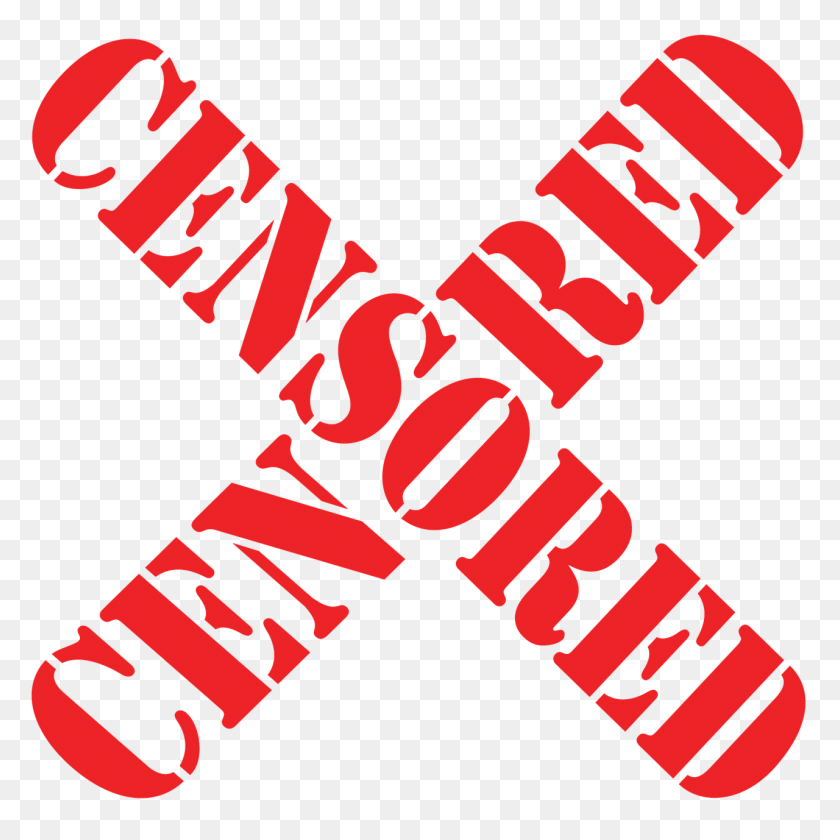 1280x1280 Цензура, Цензура, Интернет, Речь, Цензура - Конфиденциальный Клипарт