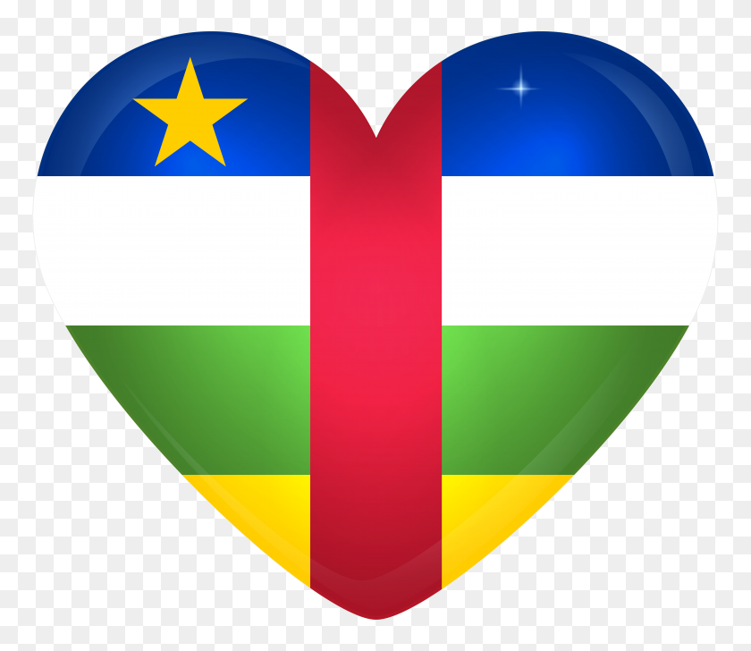 6000x5145 Central African Republic Large Heart - African PNG