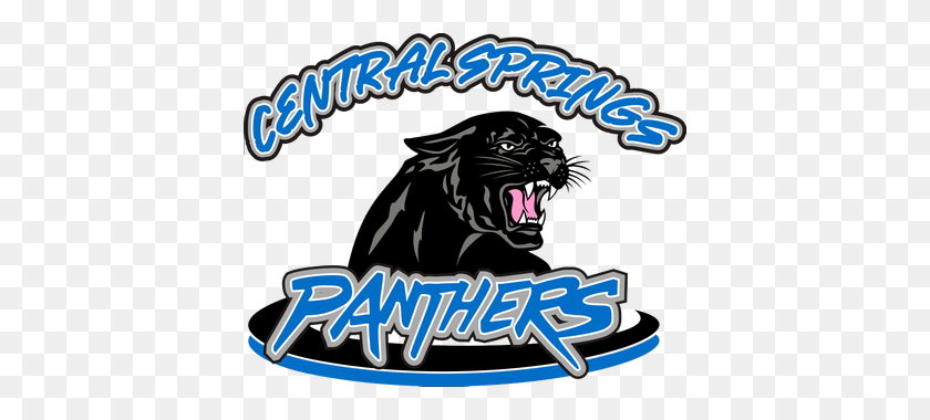 400x320 Central Springs Csd - Panther Mascot Clipart