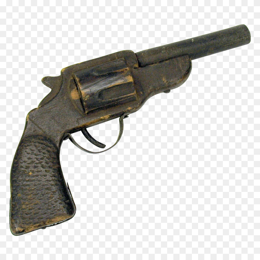 1322x1322 Century American Folk Art Hand Gun Life Sized Made Of Wood - Hand With Gun PNG