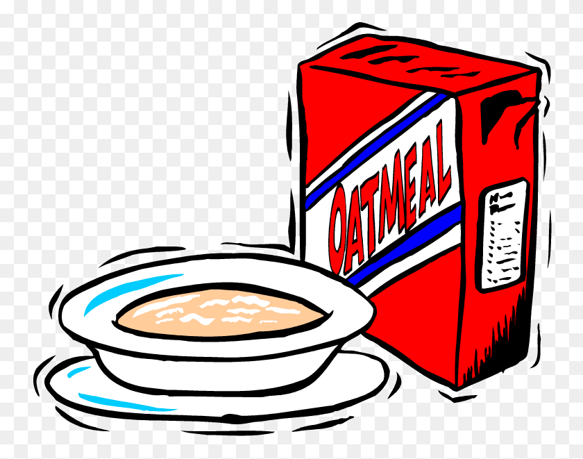 750x601 Cereal Clipart Oatmeal - No Food Or Drink Clipart
