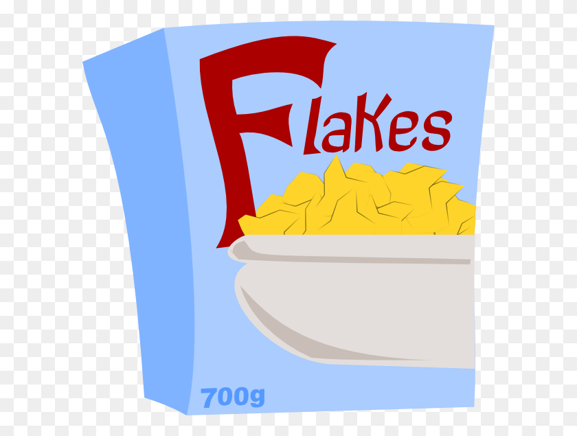 600x575 Cereal Flakes Clip Art - Cereal Box PNG