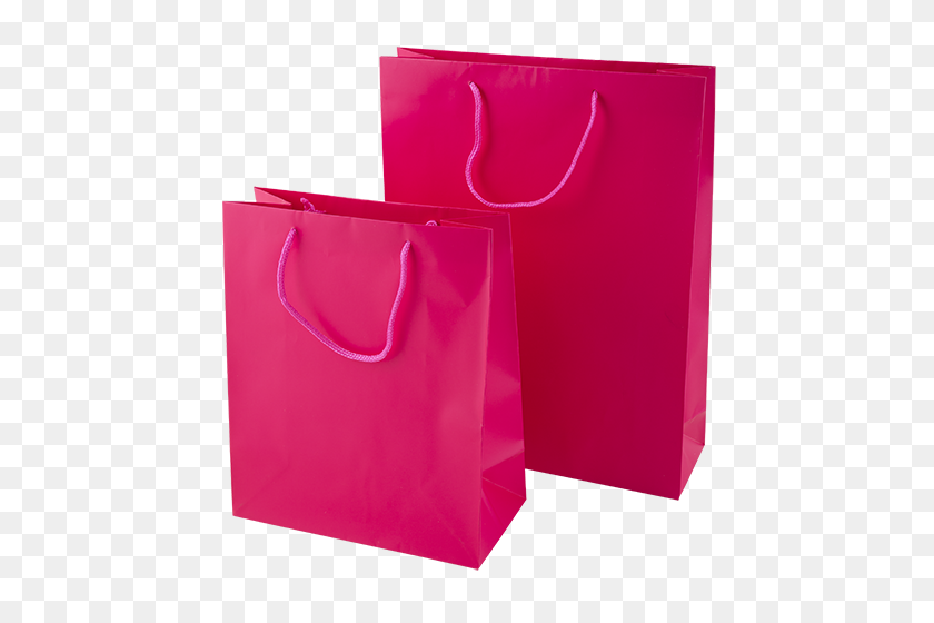 500x500 Cerise Luxury Gift Bags Rope Handle Bags Bagprint Ie - Gift Bag PNG