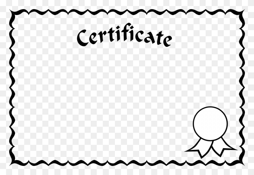 900x600 Certificado De Fronteras Clipart - Diploma Clipart Free