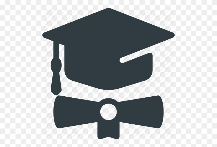 512x512 Certificado, Día, Diploma, Graduación, Sombrero, Escuela, Icono De Éxito - Diploma Clipart Transparente