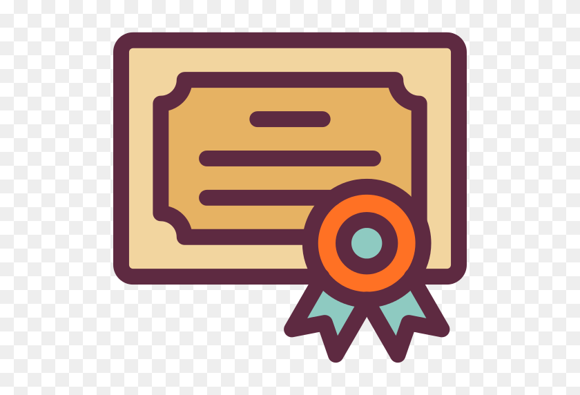 512x512 Значок Сертификат Png - Сертификат Png