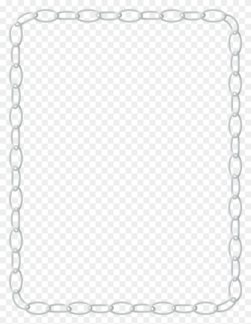 1746x2292 Chain Border Icons Png - Silver Border PNG