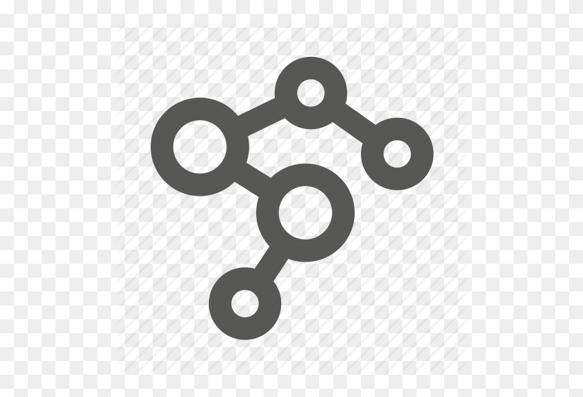 512x512 Chain, Connection, Molecules, Net, Network, Particles Icon - Particles PNG