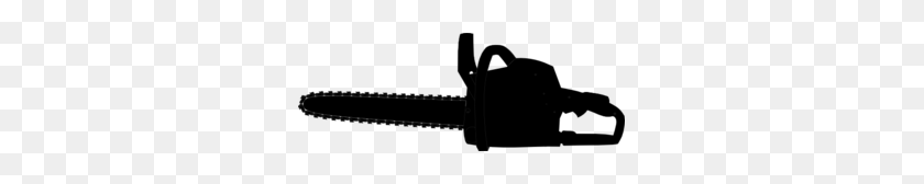 297x108 Chainsaw Black Outline Clip Art - Chainsaw Clipart Black And White