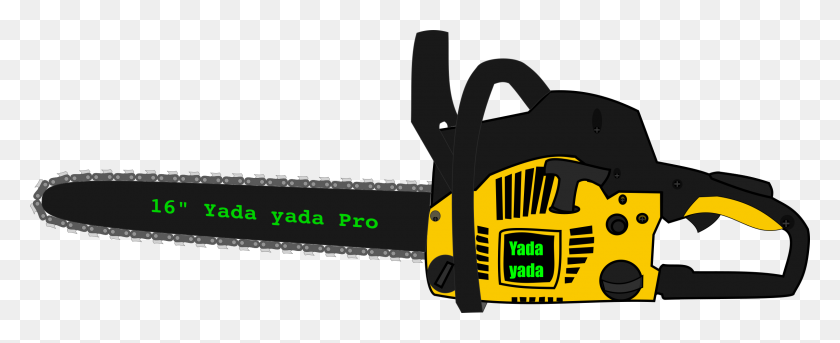 2400x872 Chainsaw Icons Png - Chainsaw PNG