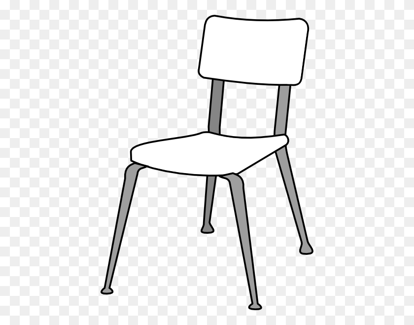 432x599 Chair Clip Art - Sit Clipart Black And White