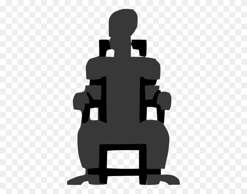 384x598 Chair Clip Art - Sitting In Chair Clipart