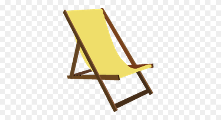 367x399 Chair Clipart Summer - Beach Chair And Umbrella Clipart