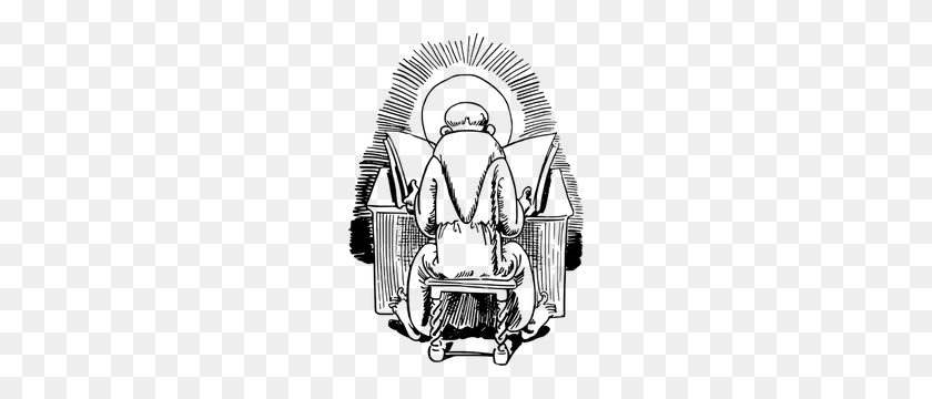 212x300 Chair Free Clipart - People Praying Clipart