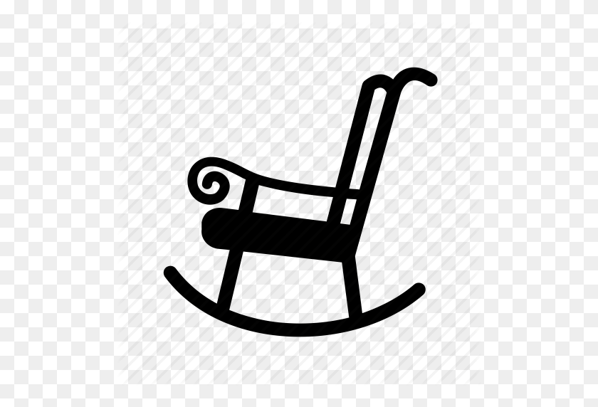 512x512 Chair, Furniture, Household, Rocker, Rocking Chair, Sit Icon - Rocking Chair Clipart