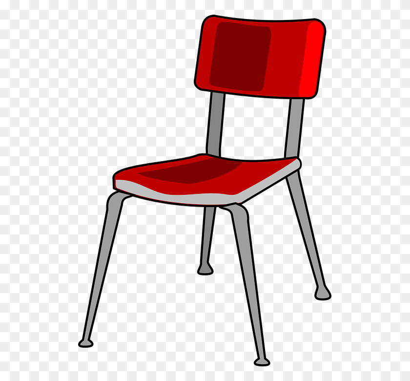 519x720 Chair Red Metal Free Vector Graphic - Pixabay Clipart