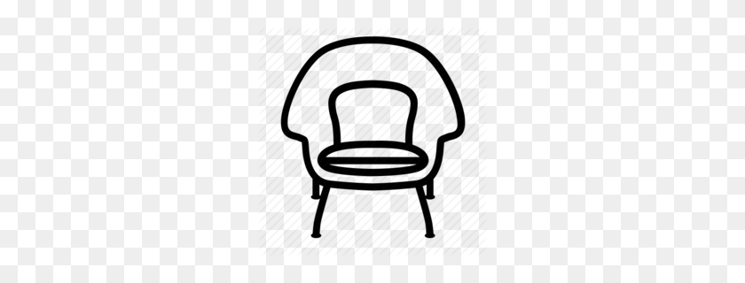 260x260 Chairs Clipart - Office Clipart Black And White