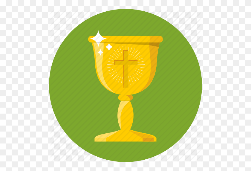 512x512 Chalice, Communion, Cross, Cup, Grail, Religious Icon - Communion PNG