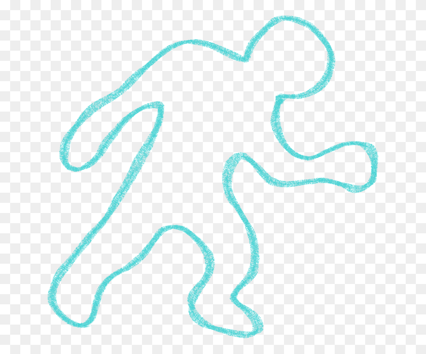 654x638 Chalk Body Outline Png Loadtve - Body Outline PNG