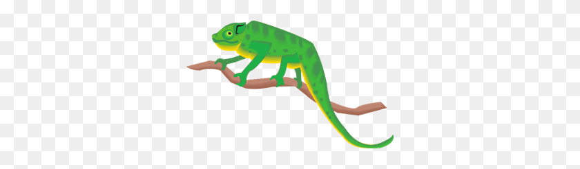 300x186 Chameleon On A Branch Png Clip Arts For Web - Chameleon PNG