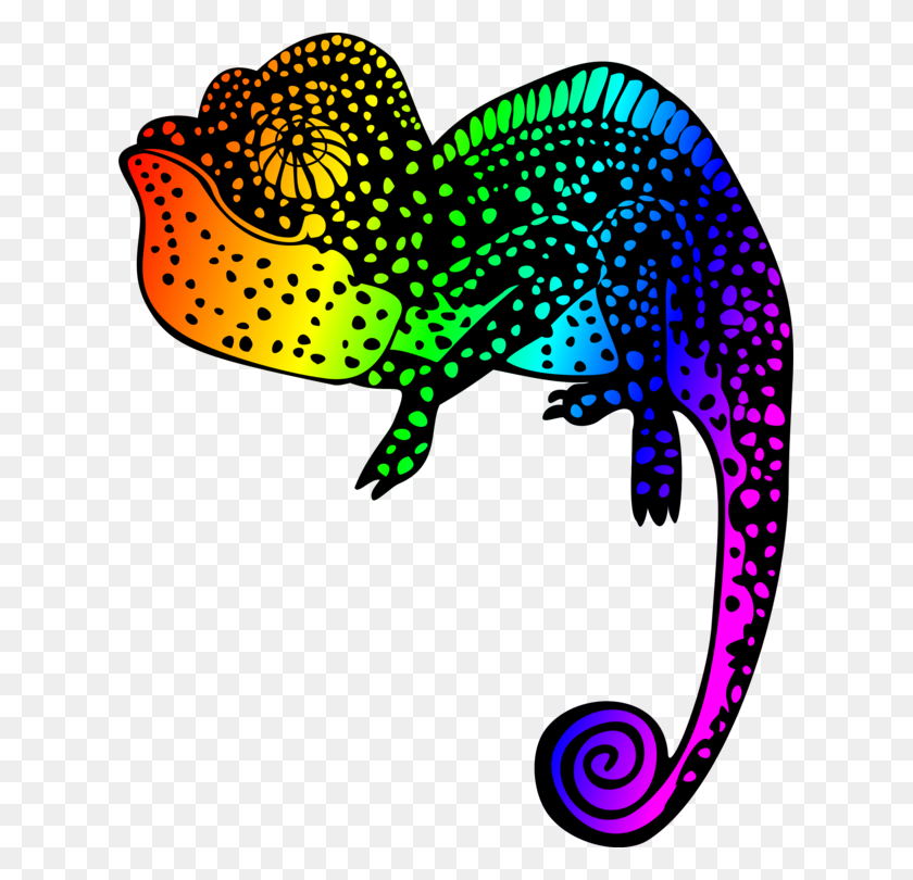 621x750 Chameleons Reptile Drawing Line Art Silhouette - Chameleon Clipart