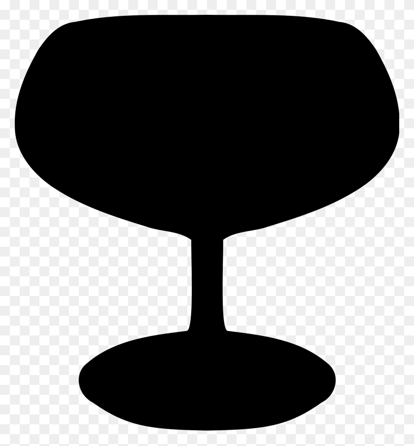 2000x2166 Champagne Coupe - Champagne Glass Clipart Black And White