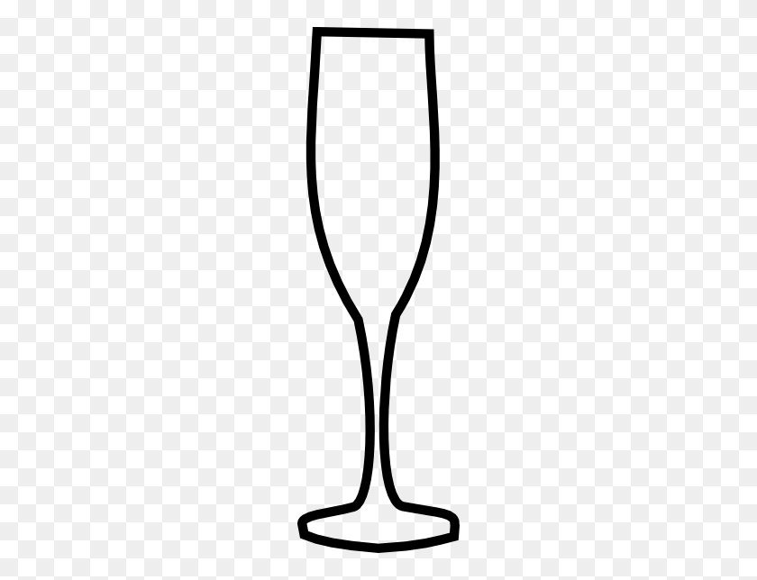 180x584 Champagne Glass Black Clip Art - Clipart Champagne