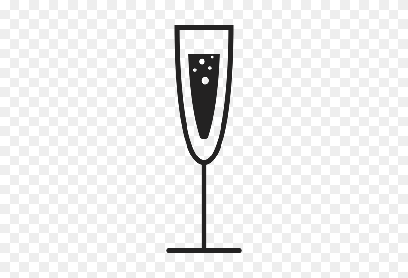 512x512 Champagne Glass Flat Icon - Champagne Glass PNG