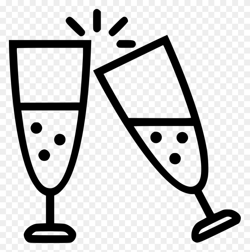 981x990 Champagne Glasses Png Icon Free Download - Champagne PNG