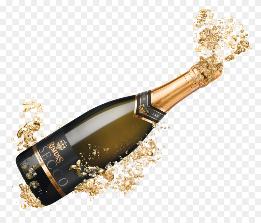 843x713 Champagne Popping Transparent Background - PNG Images With Transparent Background