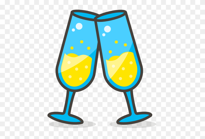 512x512 Champagne, Toast Icon Free Of Another Emoji Icon Set - Champagne Emoji PNG