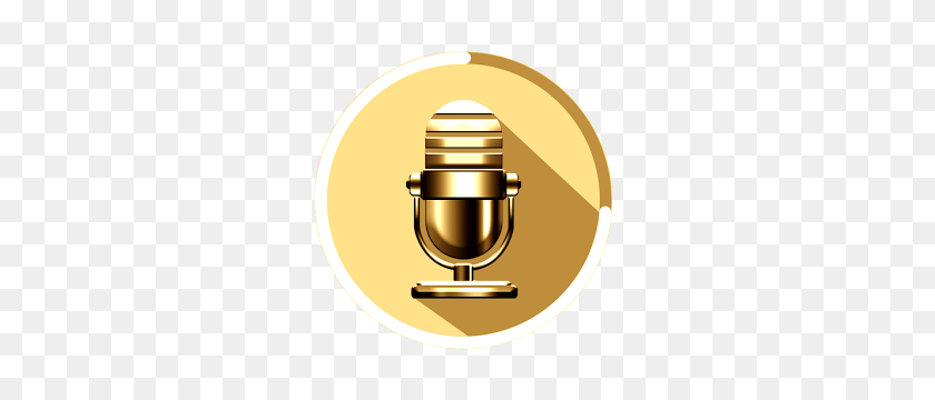 300x300 Change Your Voice Gold Changer Mod Android Apk Mods - Gold Microphone PNG